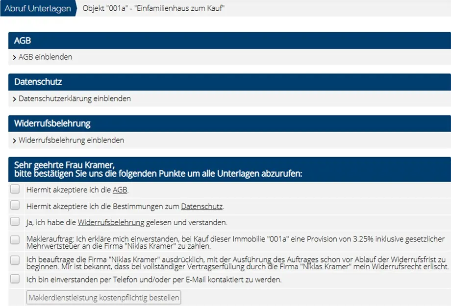 Automatisches Einlesen von Anfragen in immoprofessional